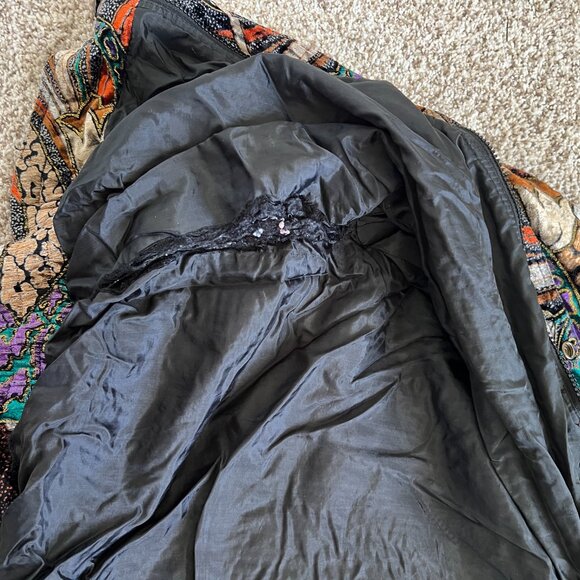 90's Funky Velvet Abstract Zip Up Jacket - Size Medium - KOCAL - Unisex - Picture 12 of 12